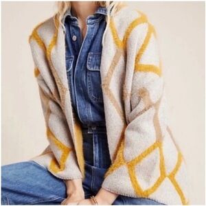 Anthropologie - Akemi + Kin - Sedona Textured Diamond Kimono Cardigan Sweater